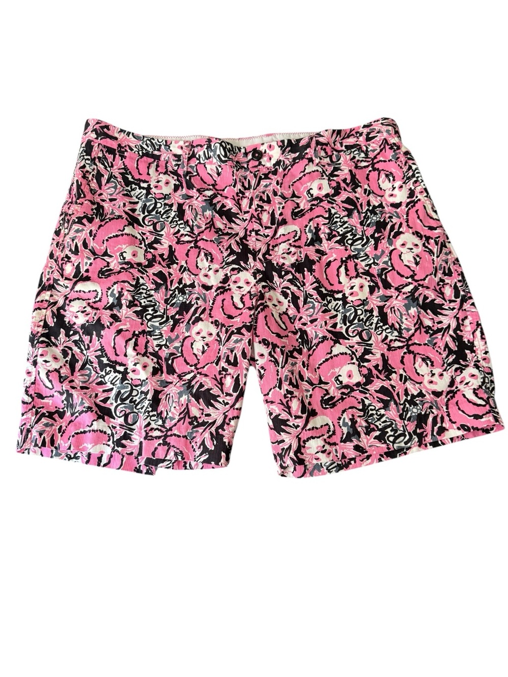Lilly Pulitzer Hanging With My Boo Panda Print Shorts Men’s Size 40